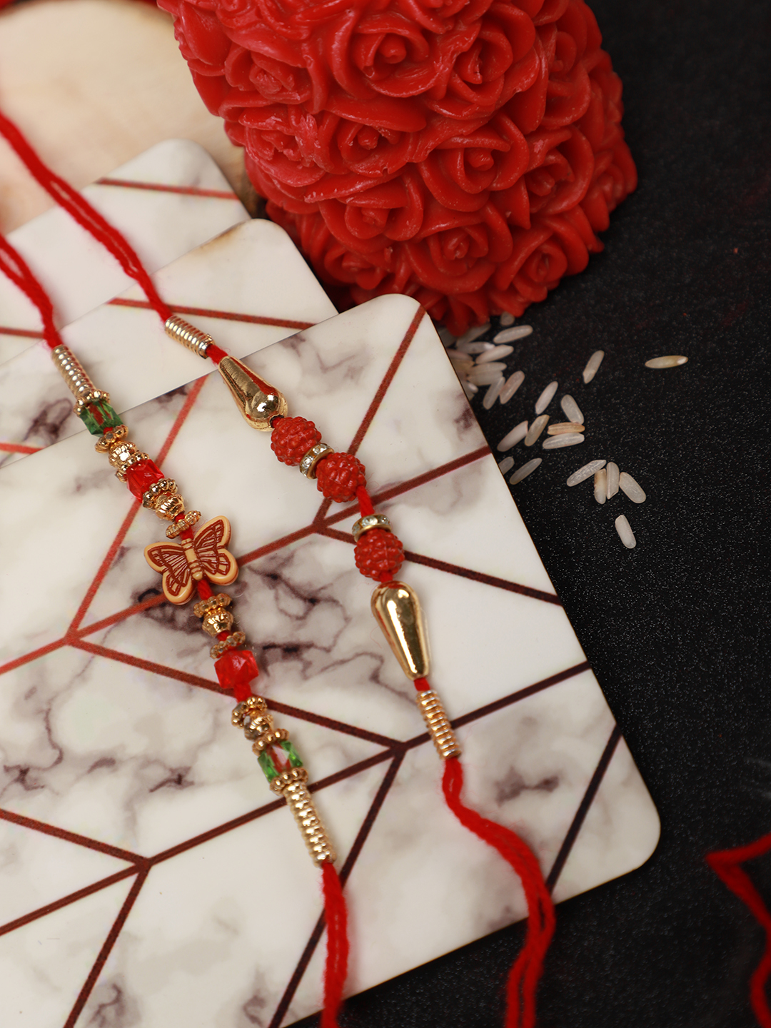 YouBella Rakhi Combo for Brother (Multi-Colour) (YBRK_72)